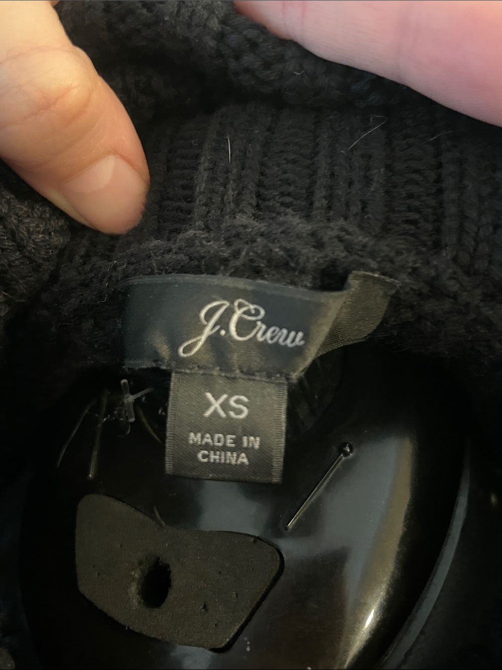 J. Crew Black Chunky Knit Turtleneck Sweater - Picture 2 of 7